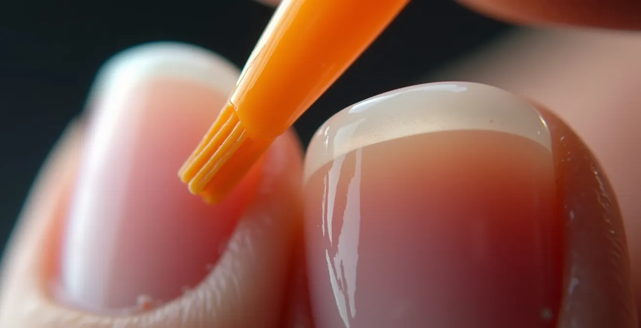 Comparación visual del proceso de retirada de acrílico EMA versus MMA en uñas