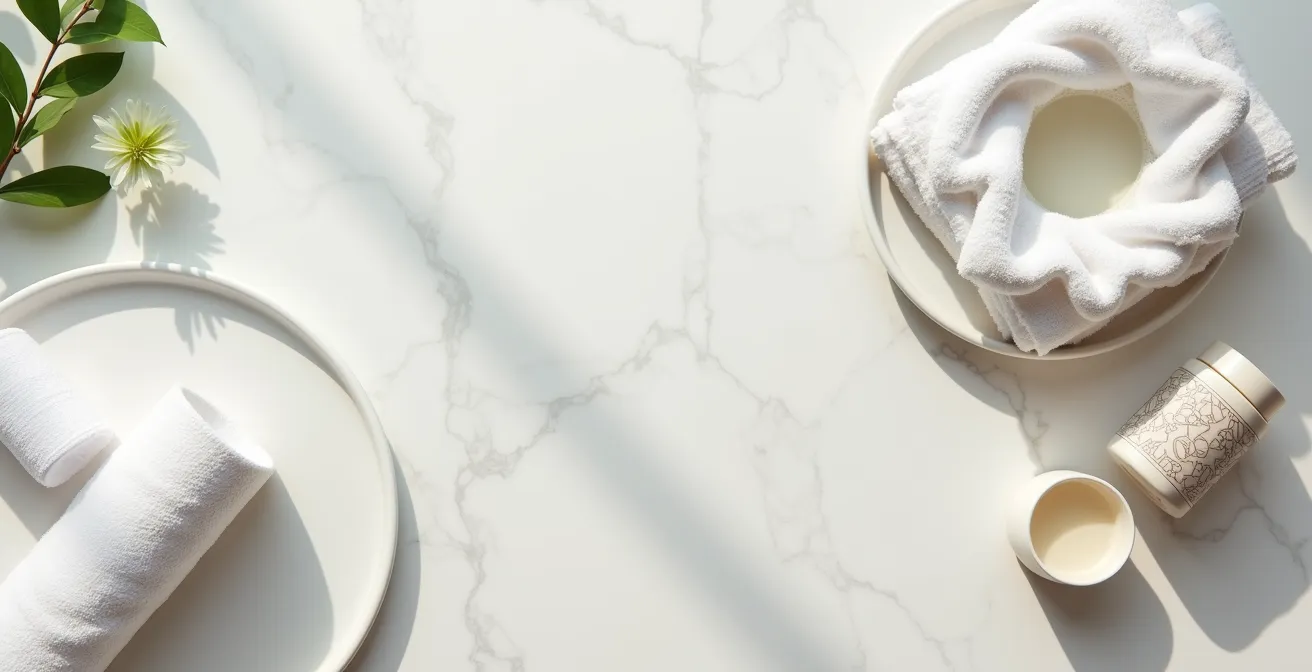 Técnica de gorro térmico con toalla caliente para potenciar mascarilla capilar