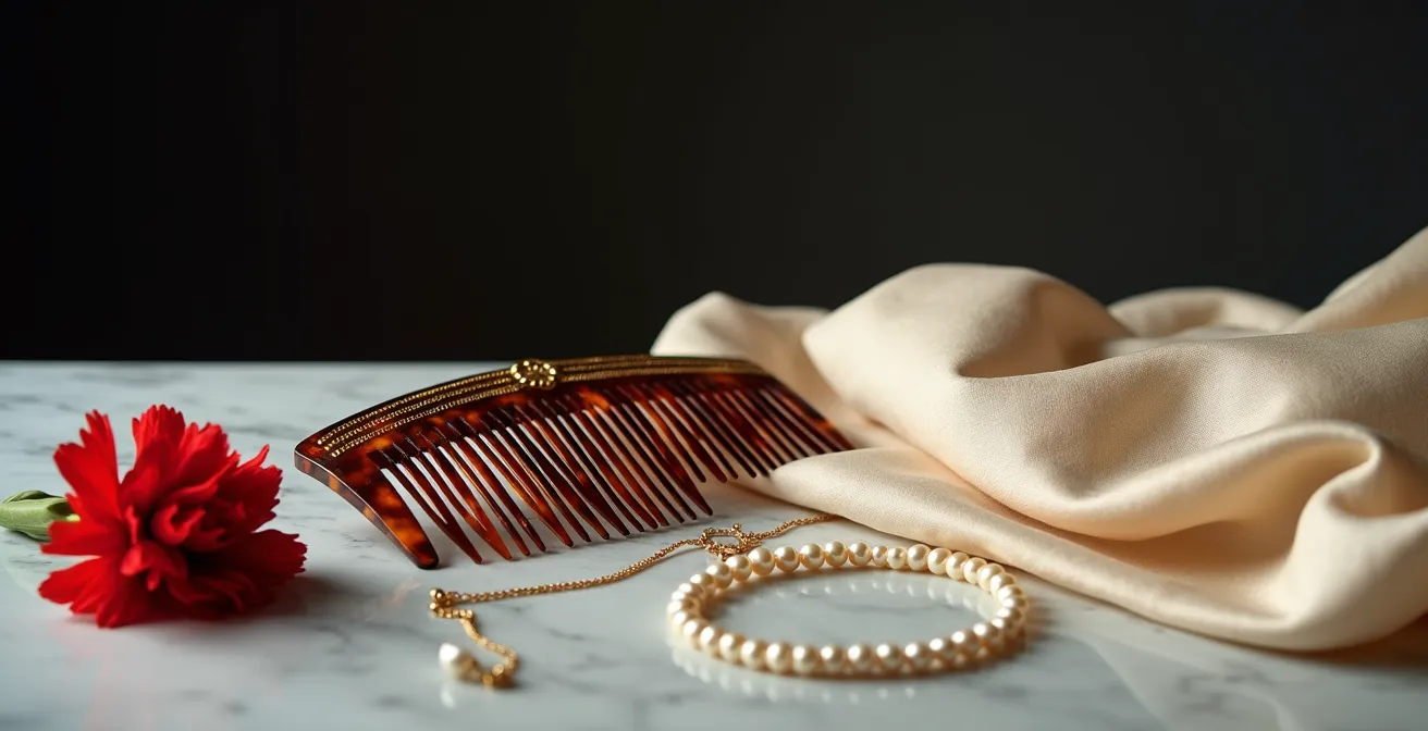 Composición elegante mostrando principios de estilo atemporal con influencia española